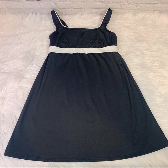 Lands’ End Dresskini Long Dress Swimsuit Size 6 N0269 - Picture 1 of 6